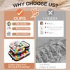 8 Pcs 14.2in Clear Hard Shell Zipper Case Set, 4S/2M/2L