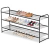 AOODA Long 3 Tier Metal Shoe Rack for Closet Wide