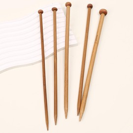 10PCS Knitting Needles,Bamboo Knitting Needles,Wooden Knitting Needles,Huge Knitting Needle for Blanket Scarf and Larger Knitting Project,It Feels Smooth and Light.