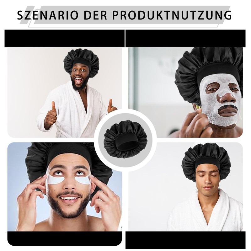 3 Stück Seidenhaube Zum Schlafen