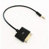 Access (7.9 inches (20 cm)) 30Pin 3.5mm Auxiliary Jack Car Black AV Audio Audio Cable Cord iP29BK
