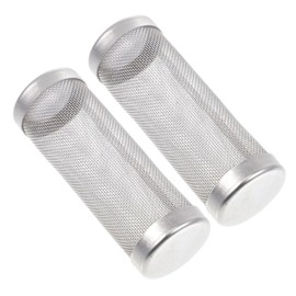 SUPVOX 2pcs Water Outlet Protective Cover Stainless Tank Filter Aquarium Pre- Filter Covers Mesh Tube for Tank Aquarium Filter Tube Tank Intake Strainer Aquarium Strainer Mesh Case