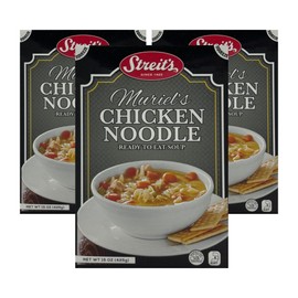 Streits Chunky Chicken Noodle Soup - Ready to Serve, Kosher Certified, No MSG or Hydrogenated Oils, Family Owned (15oz, Pack of 3)