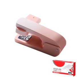 Stapler, Power Latch Kiss, 1 Box, Strong, Energy-Saving, Energy Efficient Design, Extra Needle Storage Pocket, School, Office Supplies, Comes with Remover, Convenient, Stationery, Office Supplies, Off