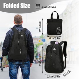 Sahunfri Faltbarer Rucksack 29L – Leichter, wasserabweisender Wanderrucksack mit erweiterbarem Stauraum für Reisen und Outdoor-Aktivitäten