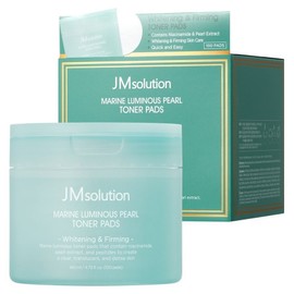JM Solution Blue Light Marine Pearl Glow Toner Pad 140ml, 1 piece, 100 sheets / 제이엠솔루션 청광 마린 진주 광채 토너 패드 140ml, 1개, 100매입
