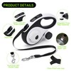 Dual Retractable Dog Leash for 2 Large Dogs (Up to