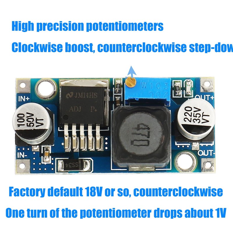 HUAREW Step-Down Converter Regulated Power Supply Module 3.2V - 35V