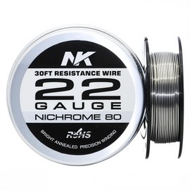 High Temp Resistance Wire Nichrome 80 for Heating Elements, Foam Cutter, Jewelry Making and DIY Ceramic Crafts (Ni80 22Ga 30Ft)