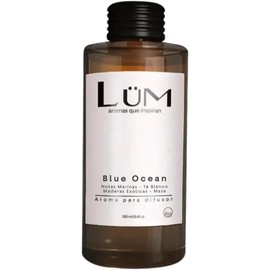LÜM Blue Ocean Aroma para Difusor Notas de Marinas – Mandarina – Té Blanco – Maderas Exóticas Pet Friendly 100 ml