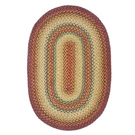 Homespice Graceland Braided Oval Rugs, Ideal as Braided Kitchen Rugs and Multicolor Bathroom Rugs - Reversible, and Tightly Stitched Rope Rug - Anti Fatigue and No Shed Jute Rug 27x45 Inches