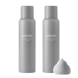 SHIRORU Crystal Whip Black "Charcoal x Carbonated Pore Dirty Adsorption" (Facial Cleansing/Foam/Facial Cleansing Foam/Carbonated Facial Cleansing) (4.2 oz (120 g) x 2 Bottles)