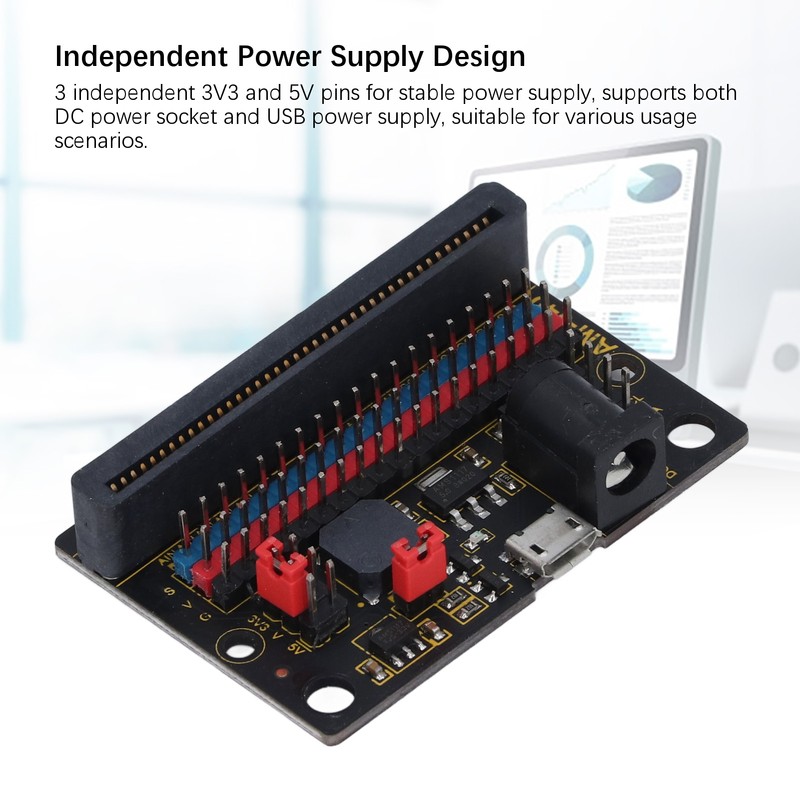 Micro Bit IO Expansion Board Onboard Passive Buzzer Supports I2C