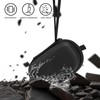 TOCCOOL Black Hearing Aid Storage Case, Durable EVA Material Protector