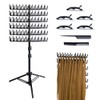 Braiding Hair Rack Standing Extension Holder Hanger, 144 Pegs Divider