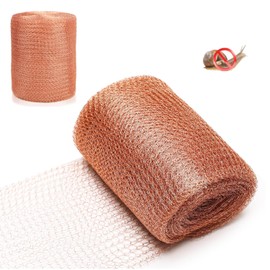 HISUMER Schneckenschutz 10m x 127mm Kupfergitterrolle Kupferdraht Gegen Schnecken Hochbeet Metallgitter Kupfergewebe-Schutz Kupferband Schneckenzaun Bauen von Löchern, Schützen von Setzlingen Samen
