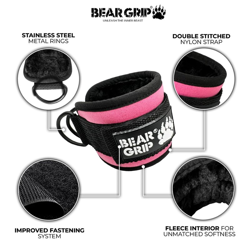 BEAR GRIP - Ankle Straps for Cables with New Fleece