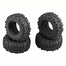 Aimrock 4pcs 0.7" Tires RC Rubber Wheels Tyres for Axial 1/30 SCX30 Redcat 1/32 Ascent-32 RC Crawler RC Crawler