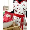 Wrapables Adjustable Flirty Hostess Apron, Sweet Cherries