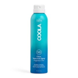 COOLA COOLA Organic Sunscreen SPF 50 Sunblock Spray, Dermatologist Tested Skin Care for Daily Protection, Vegan and Gluten Free, Fragrance Free, 6 Fl Oz