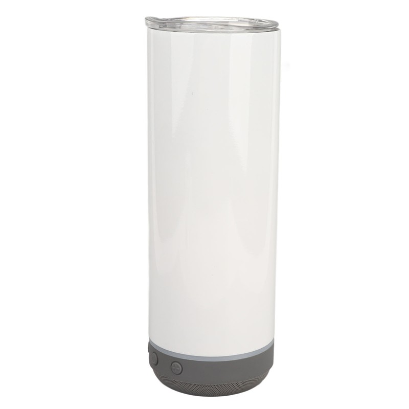 Sublimation Tumblers 20oz Straight Detachable Bluetooth Speaker Tumblers Portable Insulated