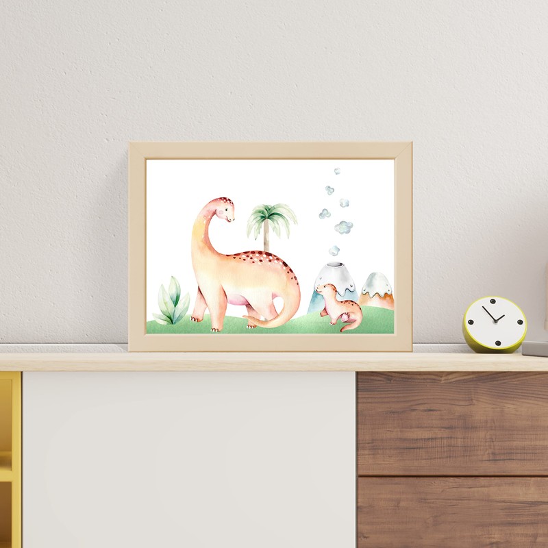 CreativeRobin Dino Poster Set I Cute Baby Room Decoration