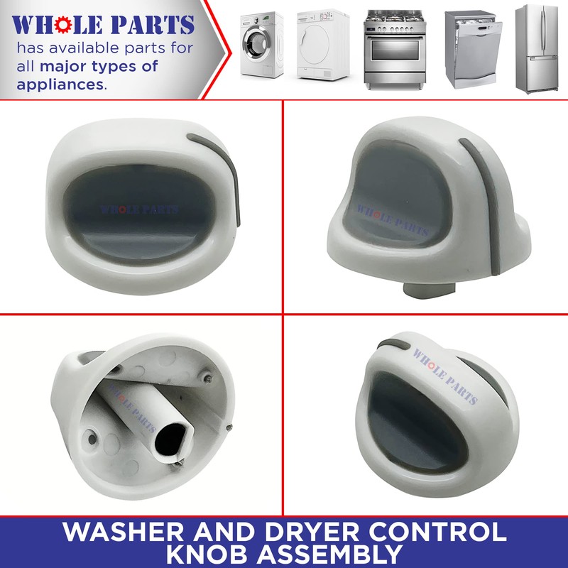Whole Parts Washer and Dryer Control Knob Assembly Part# WP3402572