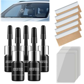 LHFLIVE 5Pcs Windshield Crack Repair Kit Auto Glass Nano Repair Fluid Crack Repair Liquid Quick Windshield Repair for Chips and Cracks Car Windshield Window Screen Repair Kit