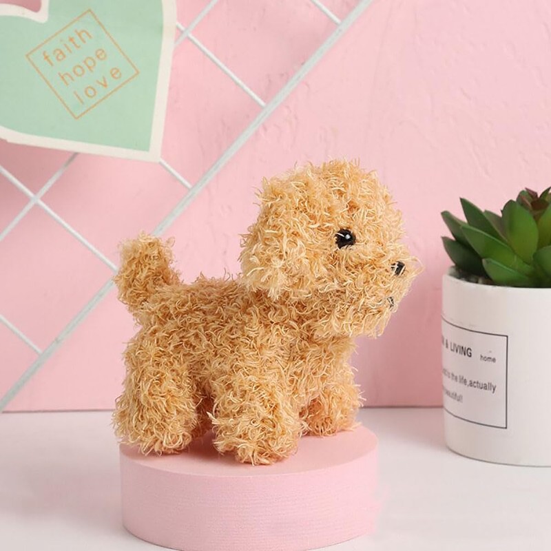 YUKOUQIAN - Mini perro de peluche para cachorros, cumpleaños, fiesta