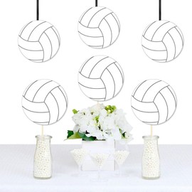 Big Dot of Happiness Volleyball Themed Party Decorations - Birthday Party Decorations - Volleyball Party Decorations - DIY Party Decorations - Sports Party Decor- Sport Party Decorations - Set of 20