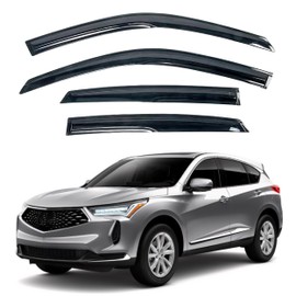 KPY Window Visor Compatible with Acura RDX 2019-2024, 4PC Rain Guard Side Window Vent Deflectors Tape-On Mugen Style, 2019 2020 2021 2022 2023 2024