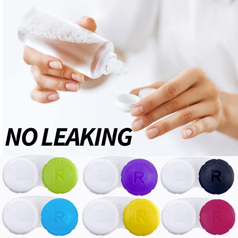 RHUI Cases for Contact Lens, Travel Daily Use 3 Pack