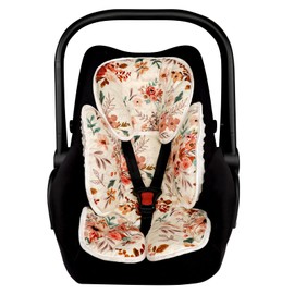 TANOFAR Infant Car Seat Head Support, Soft Baby Carseat Head & Body Support, Autumn Baby Car Seat Insert Cushion for Newborn Girls