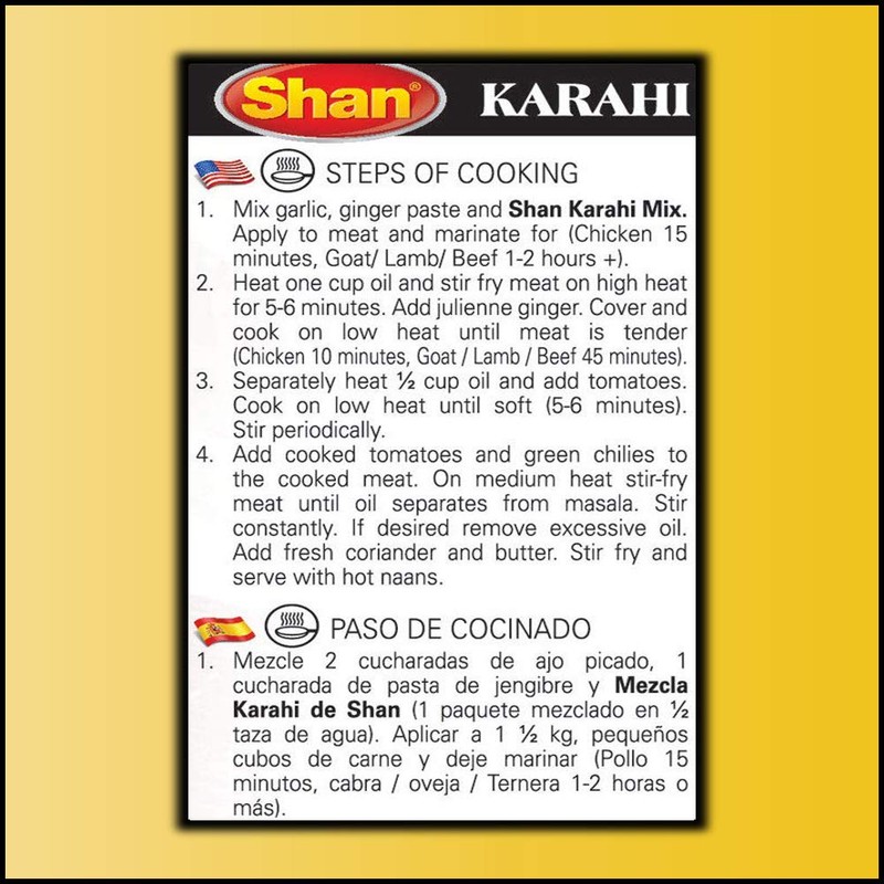 Shan - Karahi Seasoning Mix (50g) - Spice Packets for