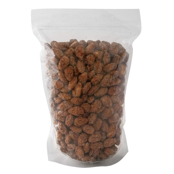 Gourmet Cinnamon Roasted Almonds 24 oz (1.5 lb) Bag: Addictive Snack/Treat to Satisfy Your Sweet Tooth | Artisan Hand-Roasted Nuts Fresh to Order by Pop’N Nuts