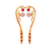 Self neck multi-purpose acupressure ball Massager (orange)