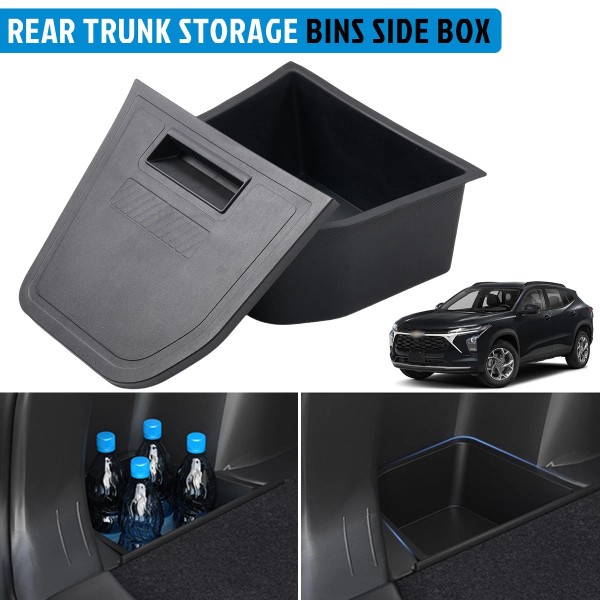 WheelX Car Rear Trunk Side Storage Box Organizer Bin Box