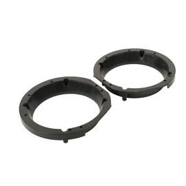 TCT-MOTORPARTS Speaker Adapters Ring 5.25" to 6" Fit for Harley Touring Road King Electra Street Glide 1998-2013 Batwing Fairings FLHX FLHT FLHTC FLHTCU FLHTK EFI FLHTCI FLHTCUSE8 FLHTCUSE5 2012 Black