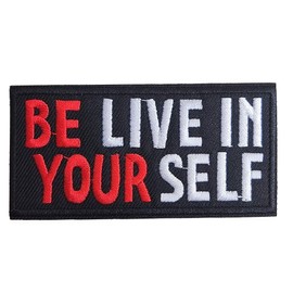 Funny Letters Believe in Yourself Sew on Iron on Patch Decorative Applique Accessories for Clothes Jeans Bags Hats Dress Backpacks
