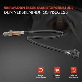 Frankberg Lambdasonde Regelsonde vor Katalysator Kompatibel mit Cruze J300 1.6L 2009-2016 Agila (A) A H00 H00 1.0L 2000-2007 Astra G F67 T98 F07 T98 1.2L-2.0L 1998-2005 Replace# 55562205