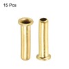 PATIKIL 2.5mm Tube Brass Compression Fittings, 20 Pack Insert Tube
