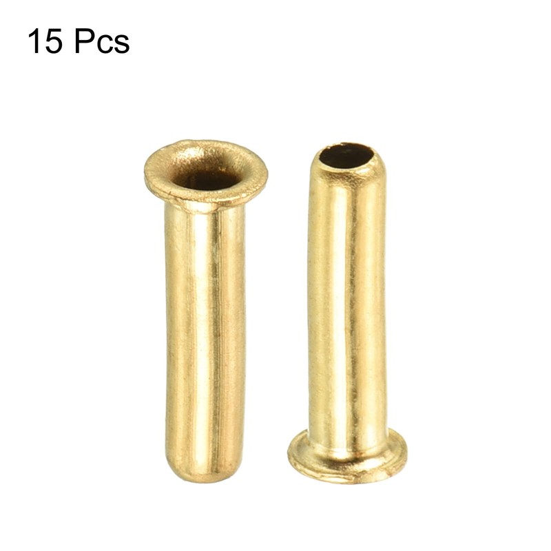 PATIKIL 2.5mm Tube Brass Compression Fittings, 20 Pack Insert Tube