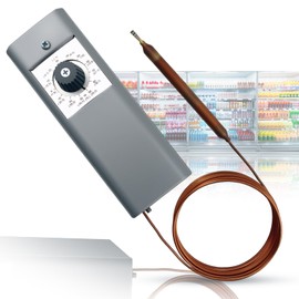 Refrigeration Thermostat W1609-101, TH-1609 Temperature Control from -30 Degrees F to 90 Degrees F (-34 Degrees C to 32 Degrees C), 5 Ft Capillary