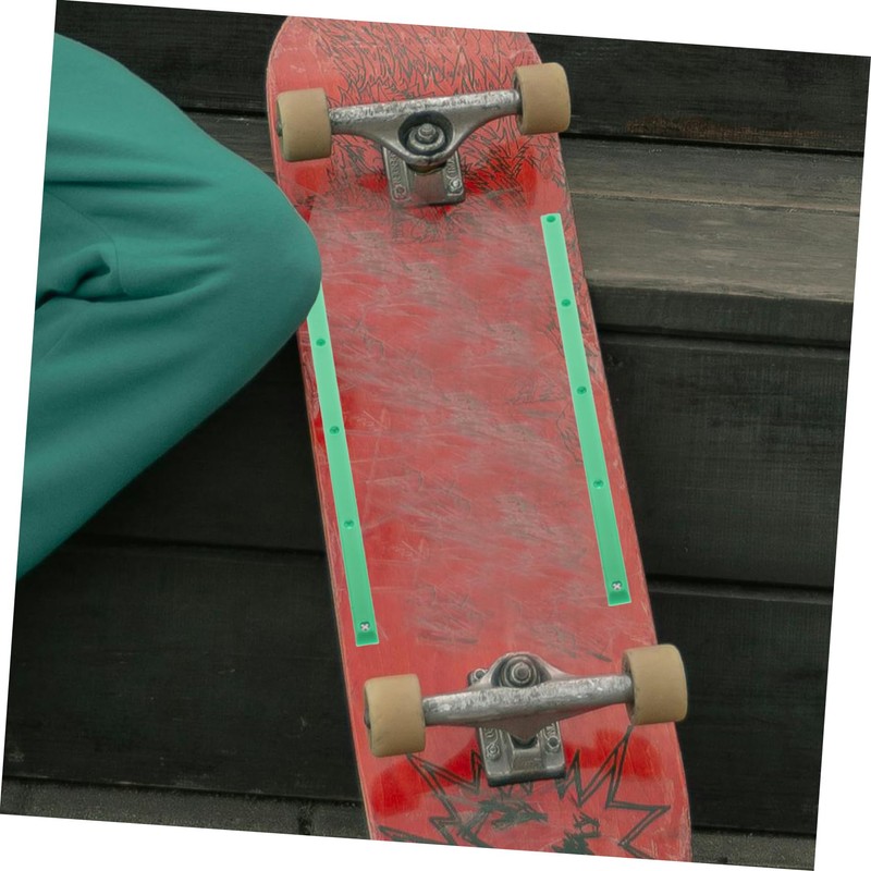 Outanaya 2pcs Dualhead Skateboard Rail Guards Impact-Resistant Rib Bones Rail