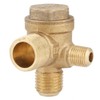 Yuecoom 3 Port Air Compressor Check Valve, Male Thread 90