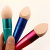 Glamza Powder Puff MakeUp Blender Brush With Handle Face Concealer