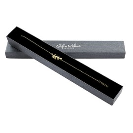 Sofia Milani - Women's Bracelet 925 Silver - Leaf Pendant, Yellow Gold