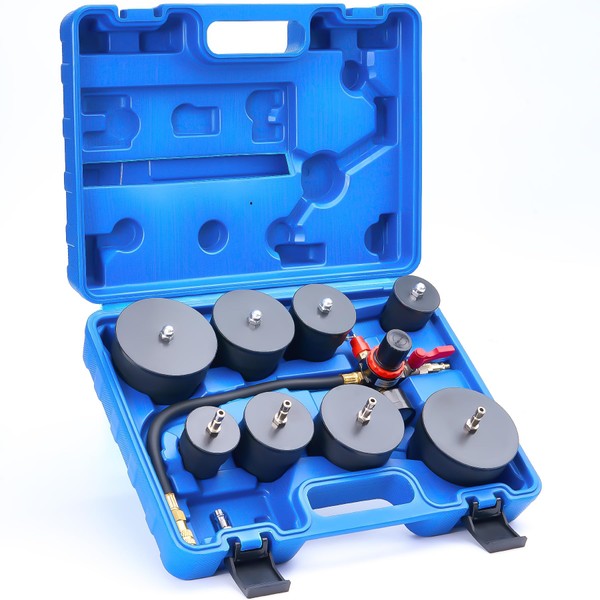 KOOPOOL Turbo Boost Leak Tester Kit, 10-Piece Turbocharger Boost Leak