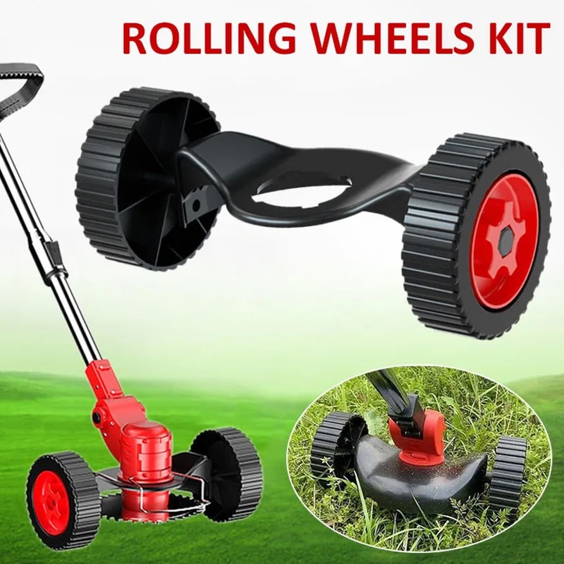 String Trimmer Wheels Attachment Stable Wheeled String Trimmer Removable Plastic