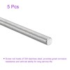 sourcing map 5 Pack M8x180mm Fully Threaded Rod 304 Stainless